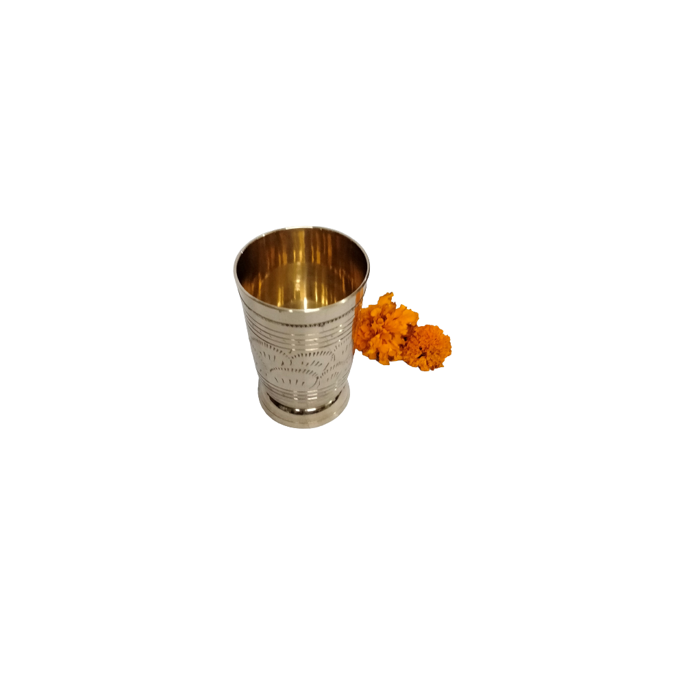 Arabic Style Drinking Glass Brass Classic Drink Ware For Kitchen Hotels Restaurant Table Tops Designer Drinking Mugs
