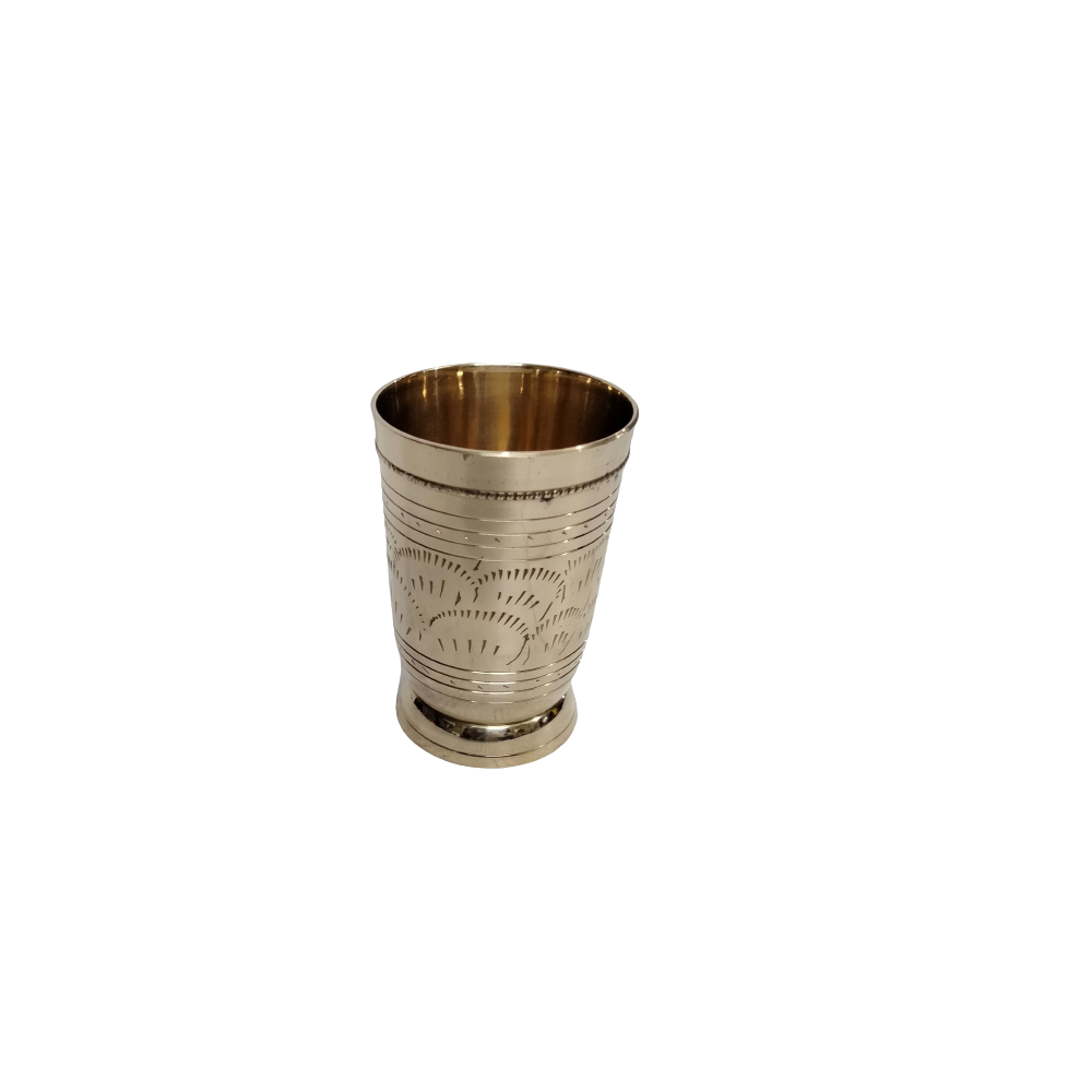 Arabic Style Drinking Glass Brass Classic Drink Ware For Kitchen Hotels Restaurant Table Tops Designer Drinking Mugs
