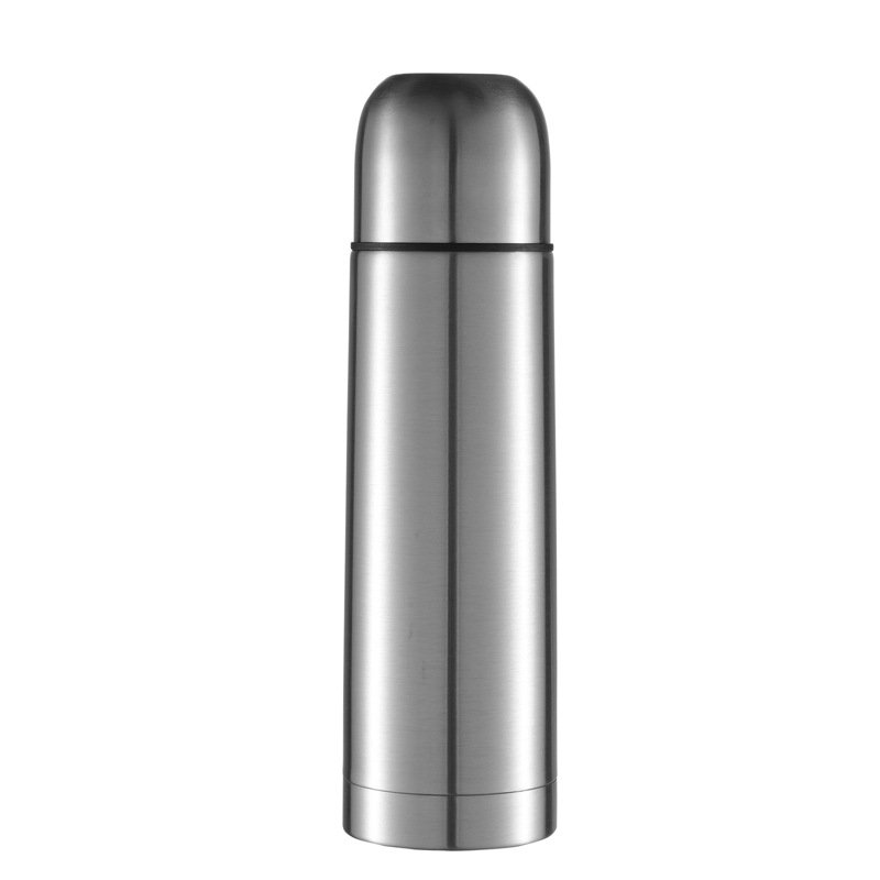 Stainless Steel Double Wall Vacuum Flask Insulated Thermos Bullet Shape Water Bottle