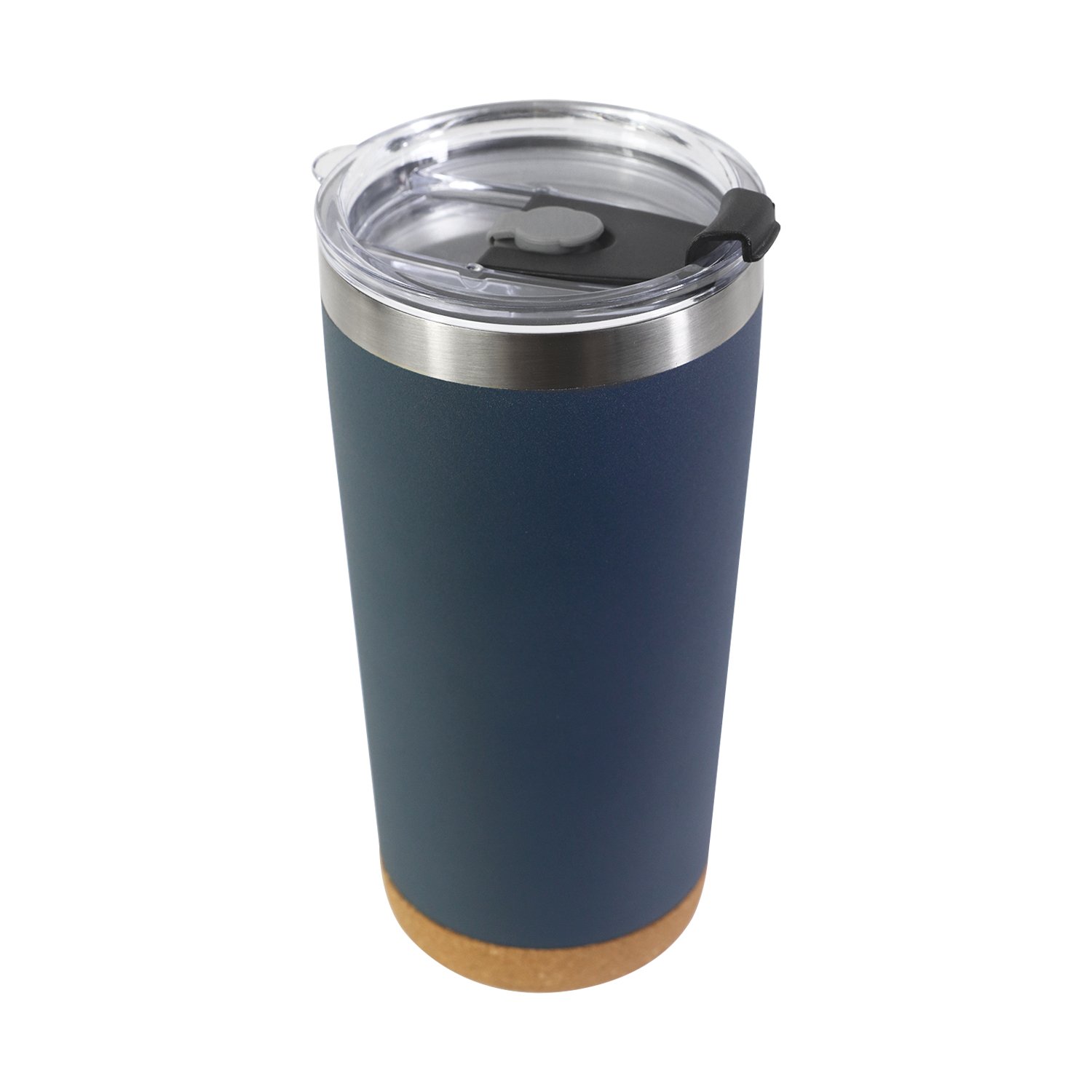20 oz Stainless Steel Coffee Mug cup Vacuum Insulated Travel Tumbler Cup Reusable Cork and Bamboo sippers and m