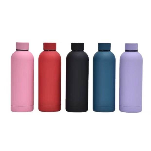 ER Customized logo reusable gym sport metal bottles sublimation stainless steel vacuum flasks thermos drinking water bottle