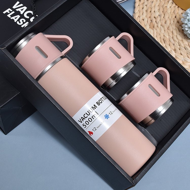 Business Gift Box 304 Stainless Steel Vacuum Flask Gift Set with Two Cups