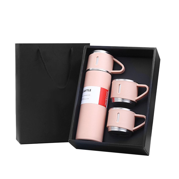 Business Gift Box 304 Stainless Steel Vacuum Flask Gift Set with Two Cups