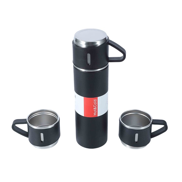 Business Gift Box 304 Stainless Steel Vacuum Flask Gift Set with Two Cups