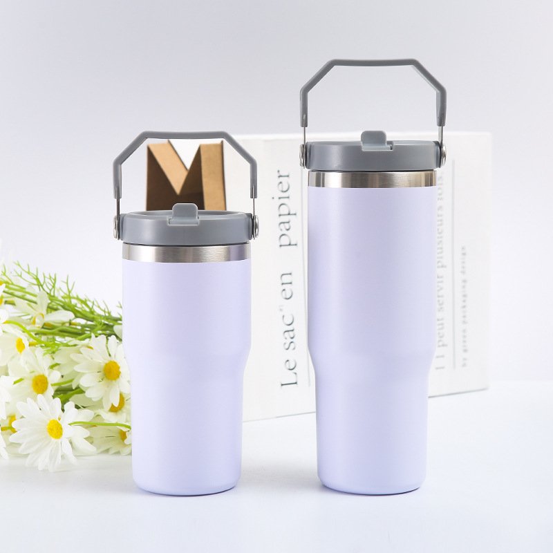 30oz Double Wall Stainless Steel Vacuum Flask Portable Coffee Thermos Cup With Lid