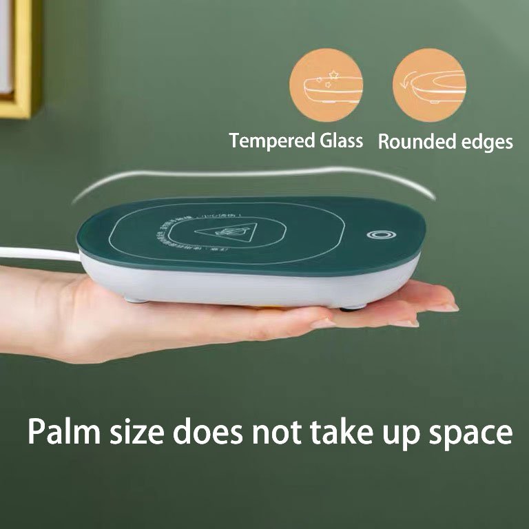 2024 Winter Constant Temperature Cup 55 Degree Heated Warmer Electric Coaster Auto Coffee Mug Smart Heating Coaster