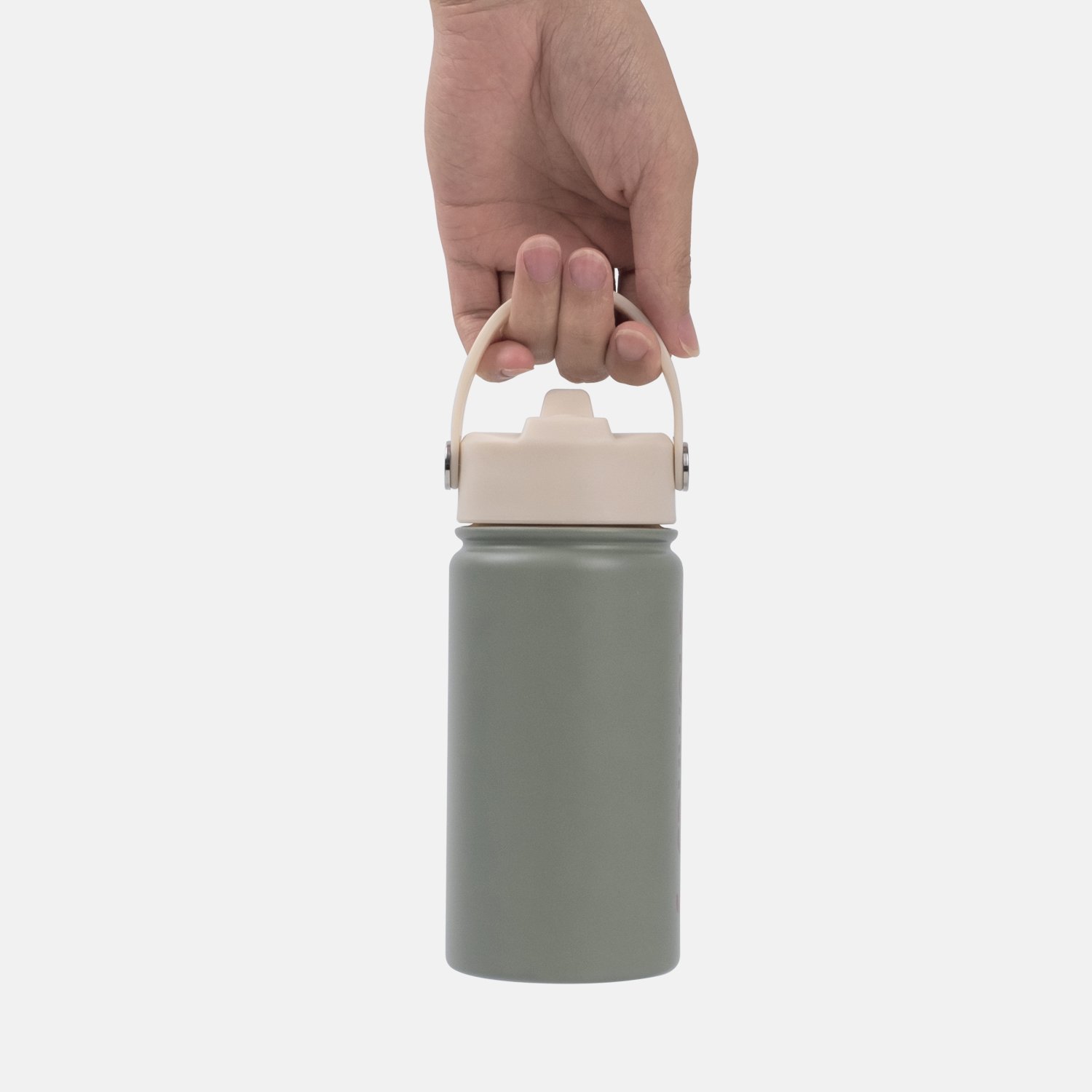 Cute Kids Water Bottle Double Wall Vacuum 12oz Stainless Steel Thermal Kids Insulated Water Bottle with Straw Lid