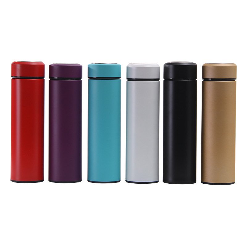 Double wall stainless steel water bottle with tea filter, tea thermos vacuum flask travel coffee mug thermos tumbler