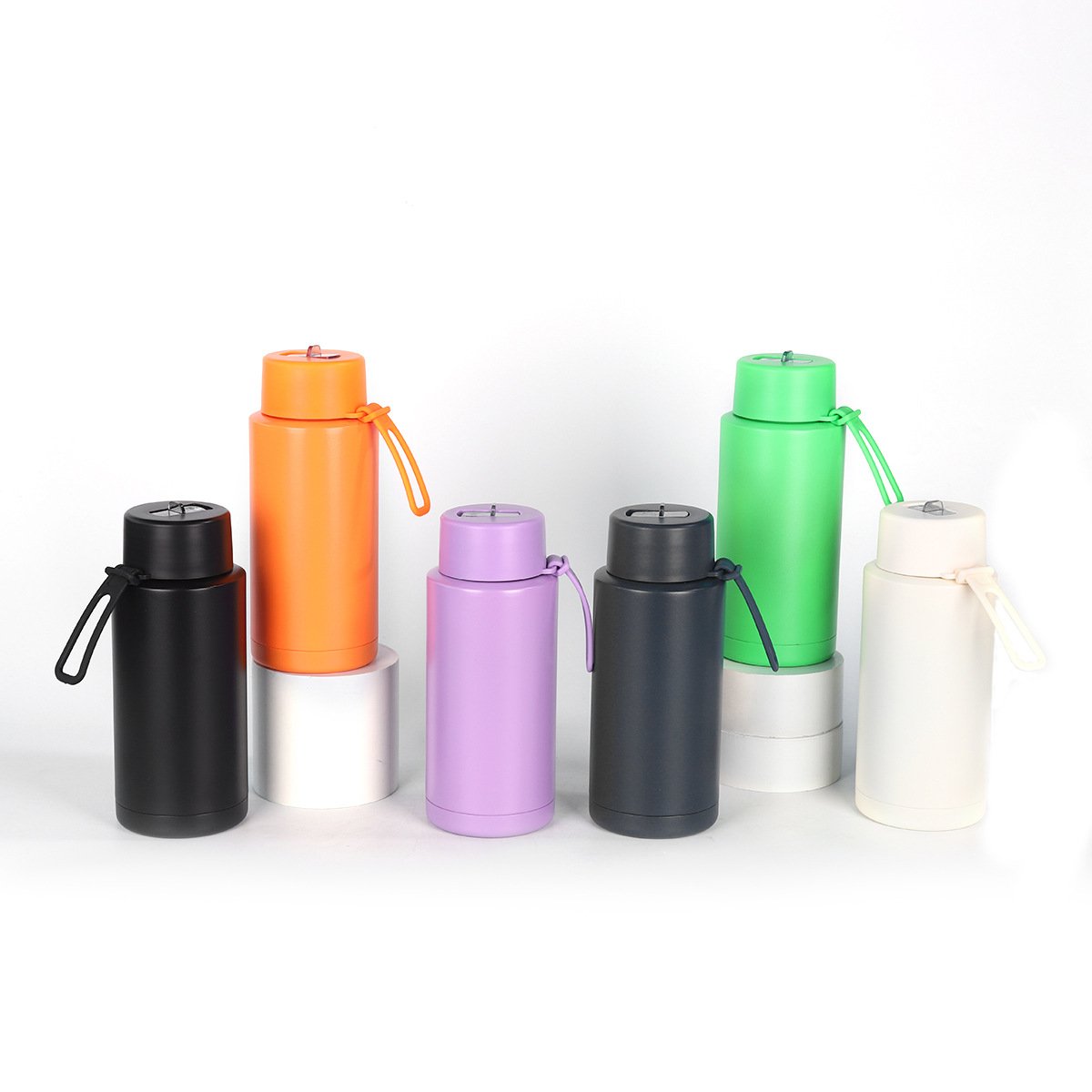 Custom logo Macaron color Large Capacity 34oz 1L vacuum flask reusable double wall insulated water bottle stainless steel