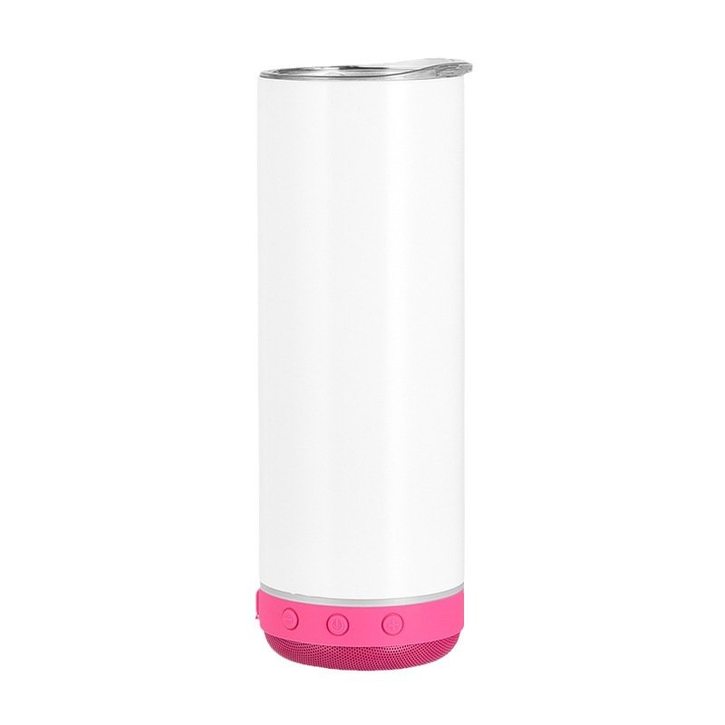 Jetshark Outdoor Portable Bluetooth Audio Vacuum Cup 304 SS 20oz Intelligent Bluetooth Speaker Water Bottle