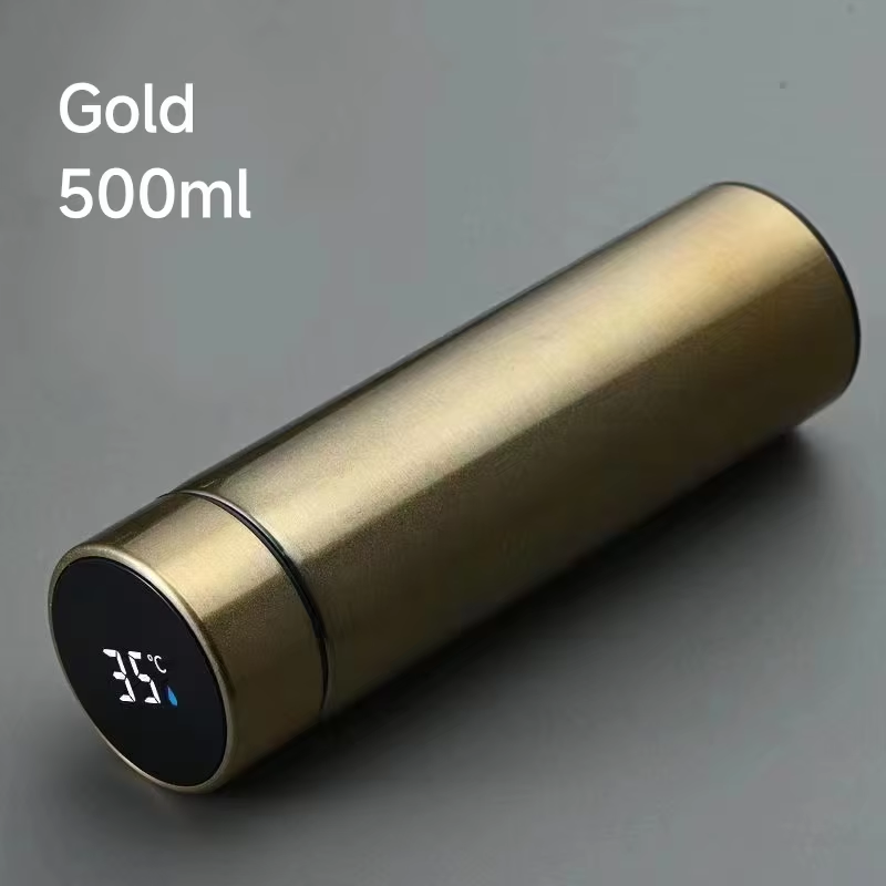 500ML Smart Thermos Water Bottle Stainless Steel Insulation Touch Intelligent Temperature Display Vacuum Flasks Cup Digital Mug
