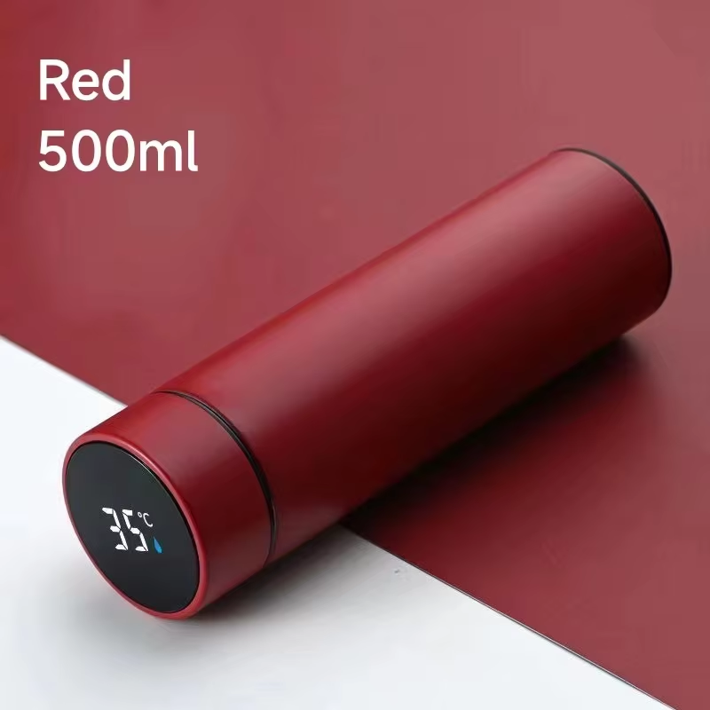 500ML Smart Thermos Water Bottle Stainless Steel Insulation Touch Intelligent Temperature Display Vacuum Flasks Cup Digital Mug