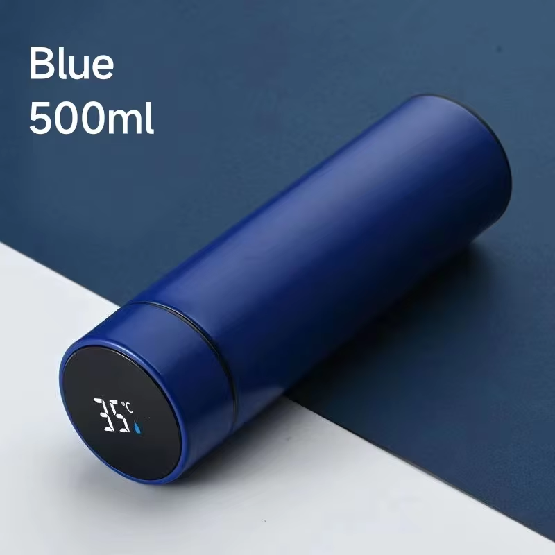 500ML Smart Thermos Water Bottle Stainless Steel Insulation Touch Intelligent Temperature Display Vacuum Flasks Cup Digital Mug