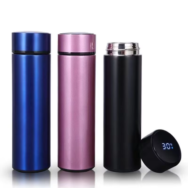 500ML Smart Thermos Water Bottle Stainless Steel Insulation Touch Intelligent Temperature Display Vacuum Flasks Cup Digital Mug