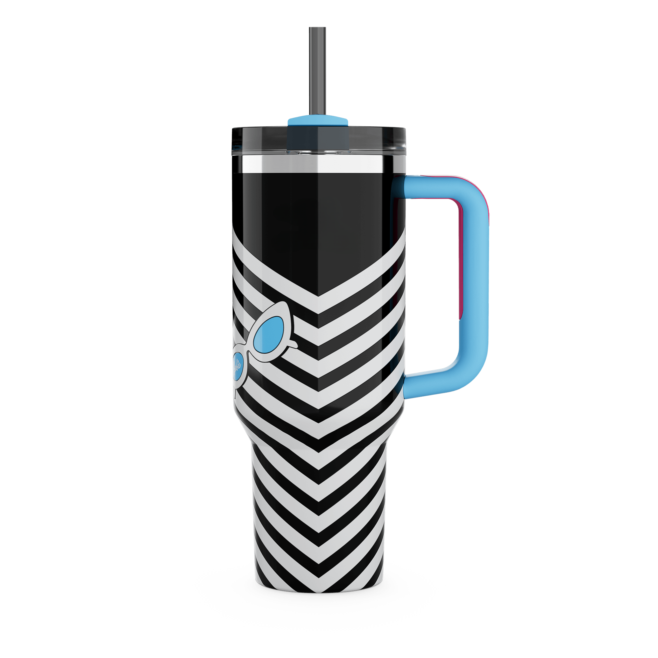 New Design 40oz tumbler adventure keep cold cup stainless steel mugs with handle and lid