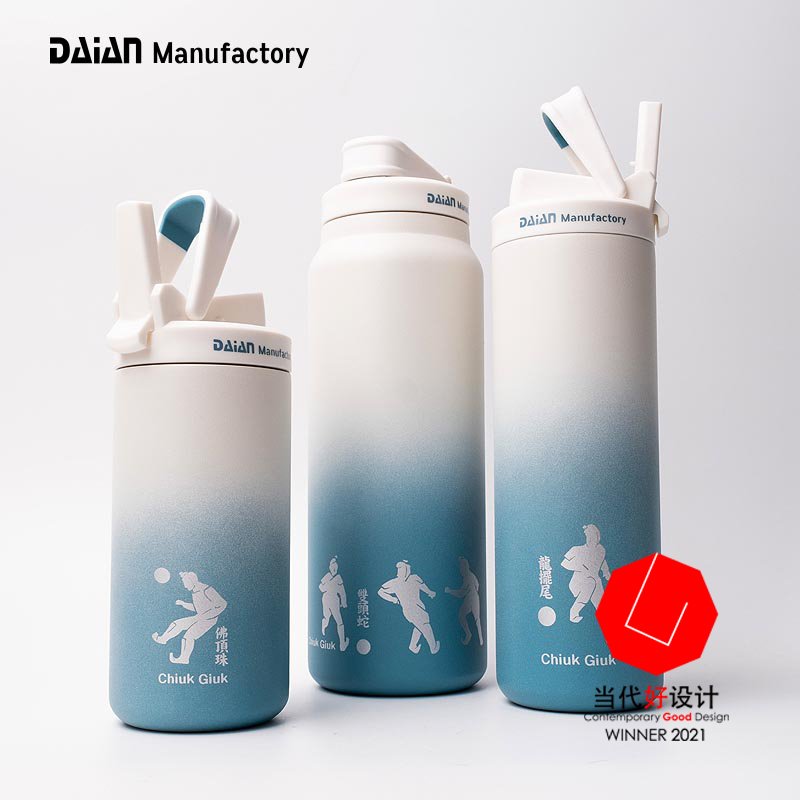 Custom Logo Daian Patented Hot Water Bottles Metal Wide Mouth Water Bottle Insulated Double Wall Stainless Steel Vacuum Flask