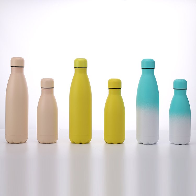 Customized Cola Shaped insulated water bottles Double Wall Stainless Steel Sport Cup Gym fitness Leak Proof vacuum flasks