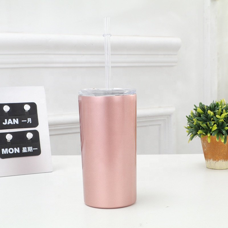 Sublimation Tumbler Skinny Straight Tumbler Sports Coffee Cup Wholesale Stainless Steel Water Bottle Travel Mug