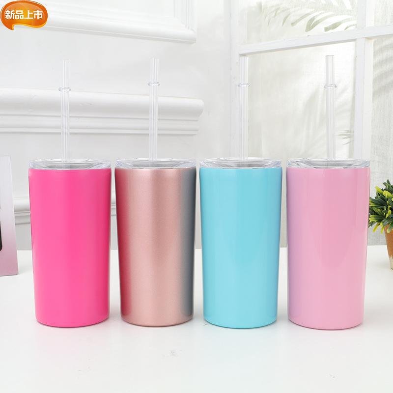 Sublimation Tumbler Skinny Straight Tumbler Sports Coffee Cup Wholesale Stainless Steel Water Bottle Travel Mug