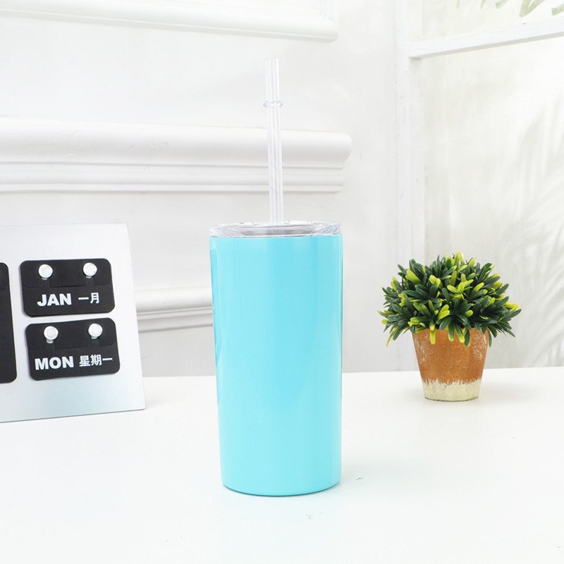 Sublimation Tumbler Skinny Straight Tumbler Sports Coffee Cup Wholesale Stainless Steel Water Bottle Travel Mug