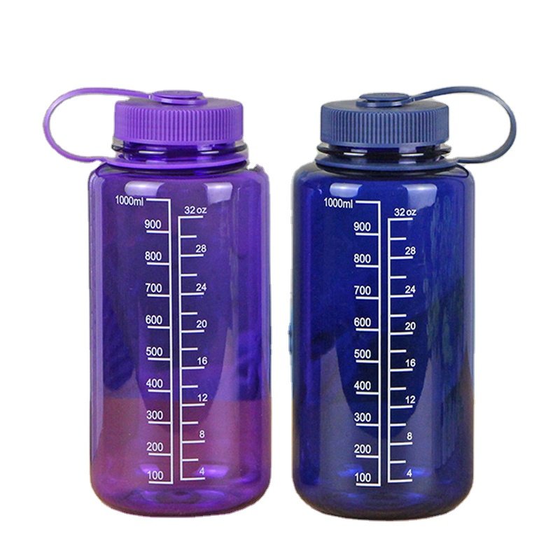 Wholesale Custom Logo Tritan Water Bottle BPA Free Space Bottle 1000ml Water Bottle with Wide Mouth Lid