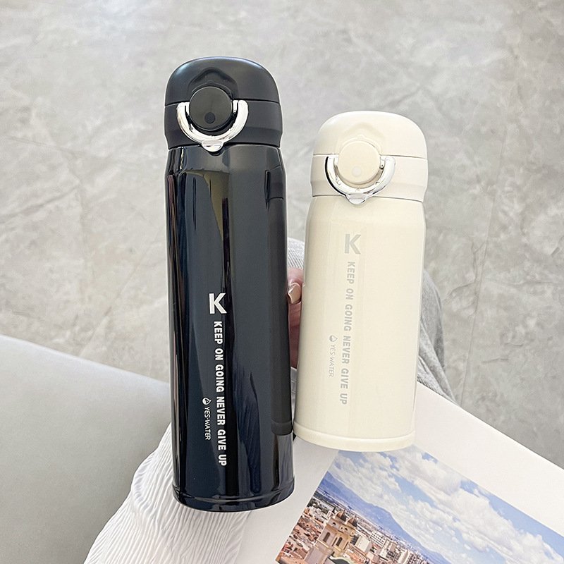 New Design Leakproof Double Wall Insulated Vacuum Flasks Stainless Steel Water Bottle