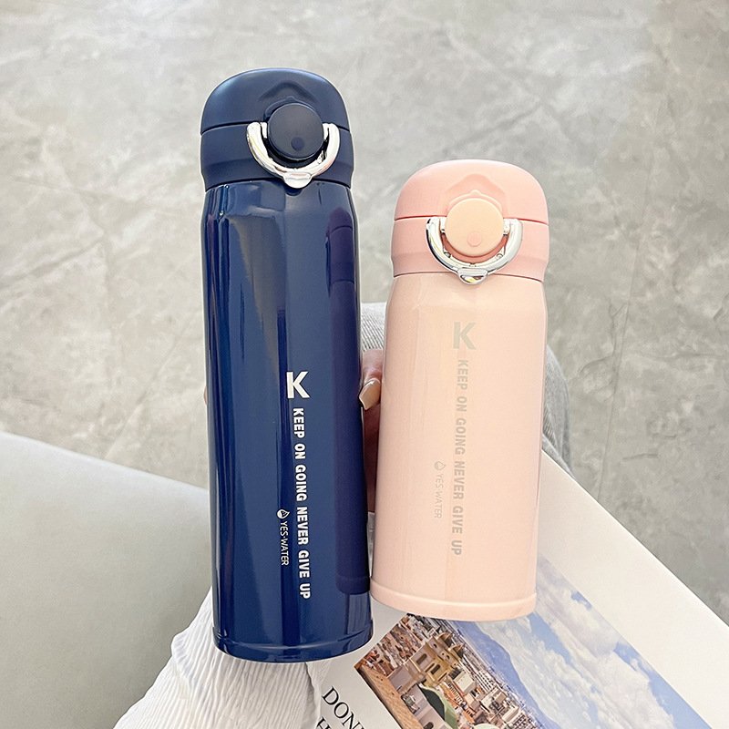 New Design Leakproof Double Wall Insulated Vacuum Flasks Stainless Steel Water Bottle