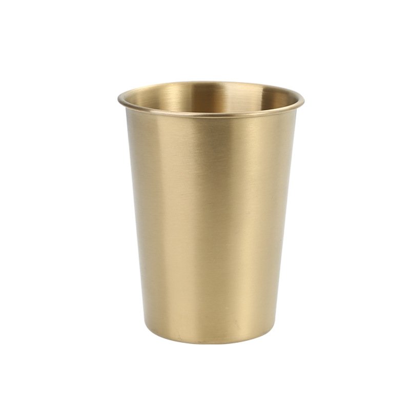 Custom Single Wall Cold Drink Cup 304 Stainless Steel Pint Cups Metal Coffee Beer Mug with Laser Logo