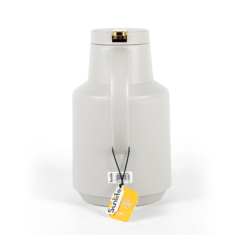 Sunlife vacuum flask plastic body pink glass linner inside wholesale price big capacity thermal jug