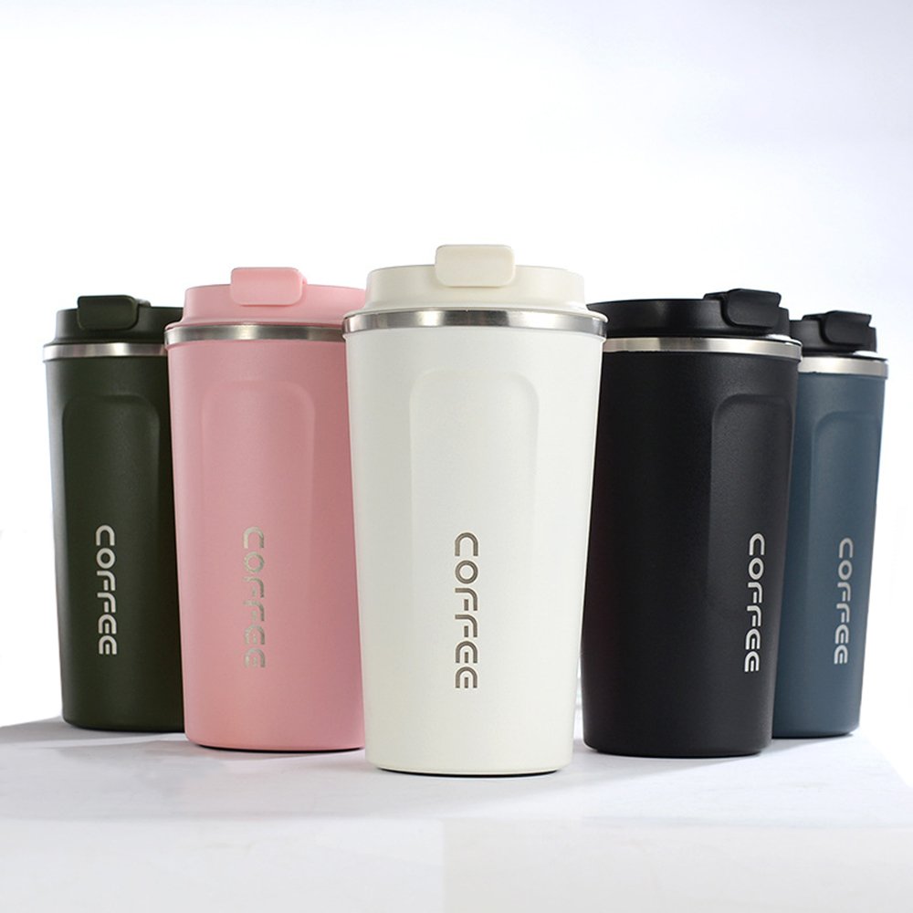 Wholesale 380ml/510ml Double Wall Vacuum water bottle Stainless steel Thermal Cup Thermos Travel Coffee Mug