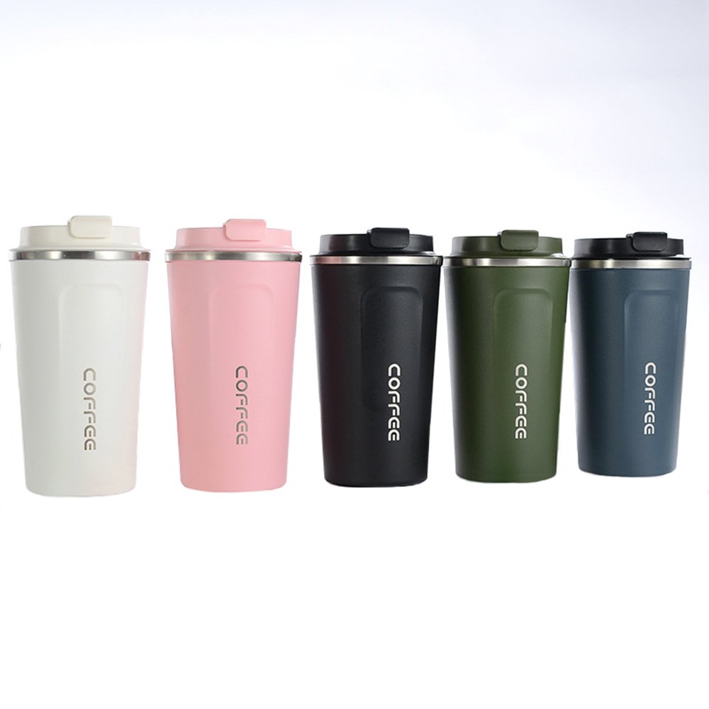 Wholesale 380ml/510ml Double Wall Vacuum water bottle Stainless steel Thermal Cup Thermos Travel Coffee Mug