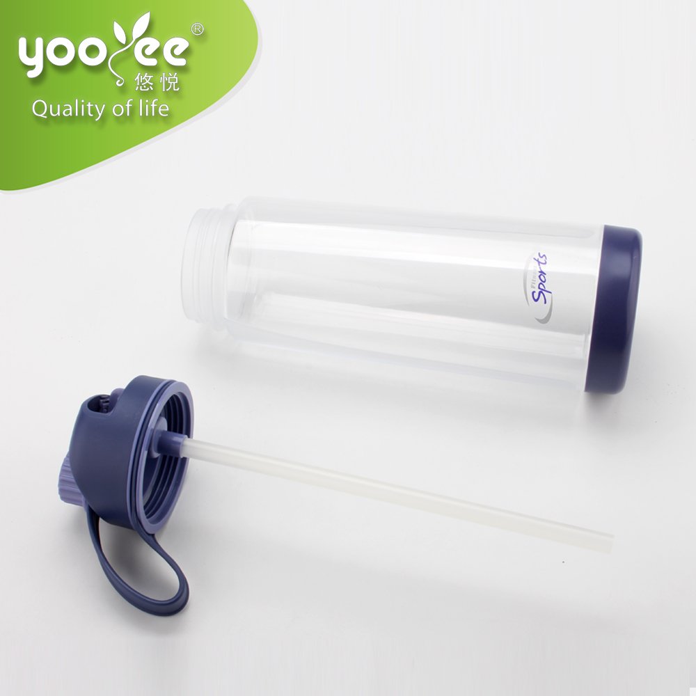 1000ml Plastics Sport Water Bottles with Sipper Straw