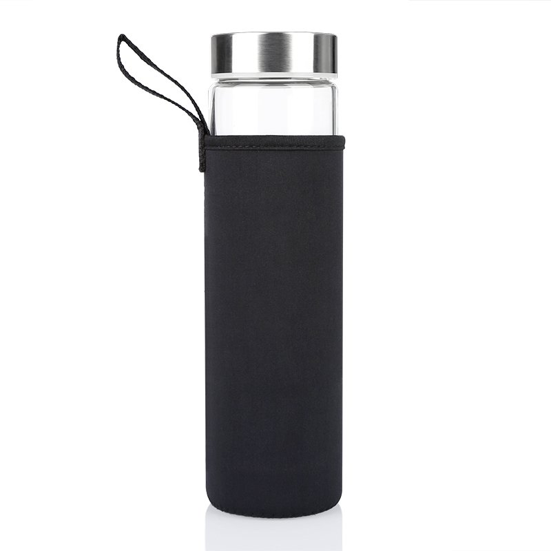 Newest Popular Fluorite Water Bottle, Energy Healing Crystal Gemstone Water Bottle, Stone Infused Stainless Steel Glass Bottle