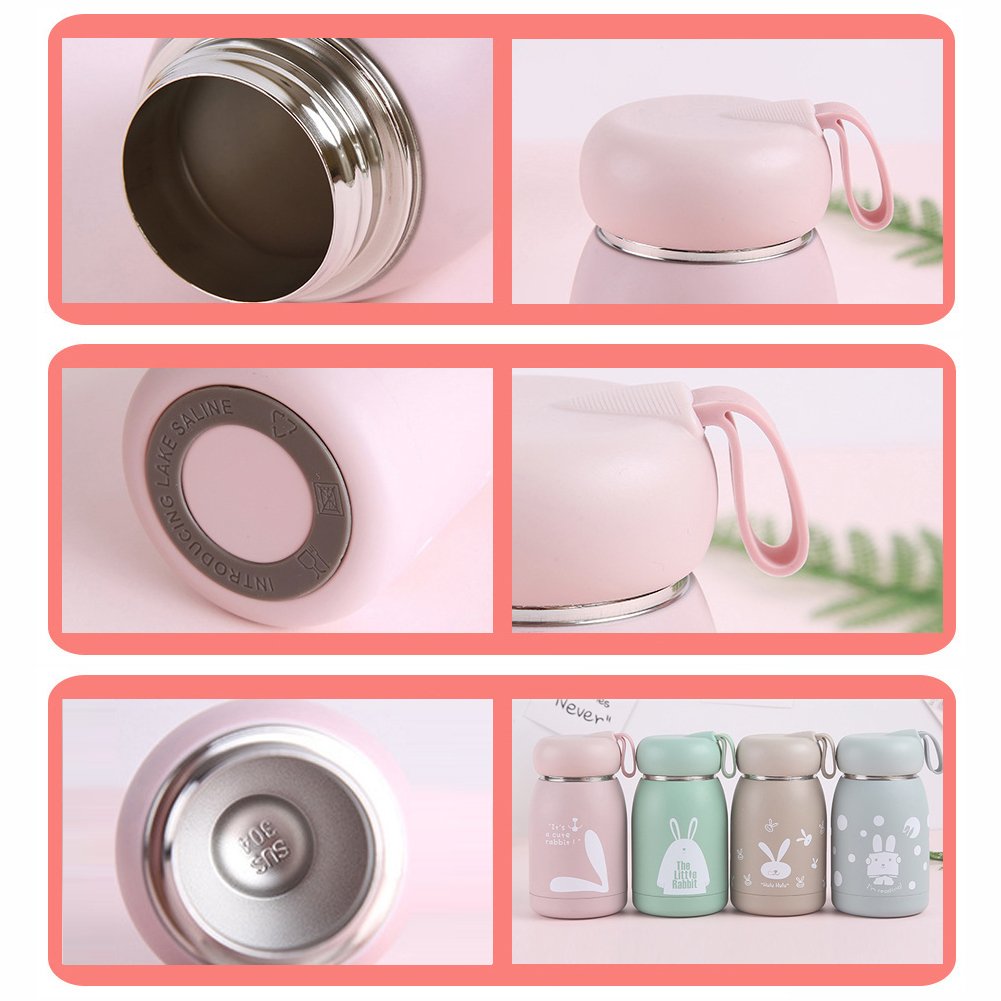 children student kids cute mini small double wall stainless steel thermos vacuum flasks water bottle
