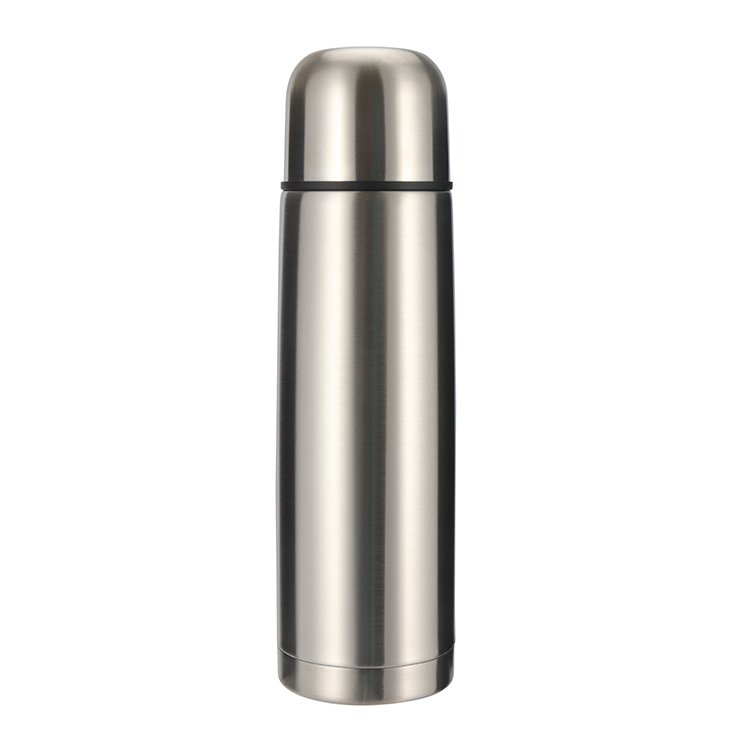 High quality products cork cover bullet head vacuum flask stainless steel sport water bottle