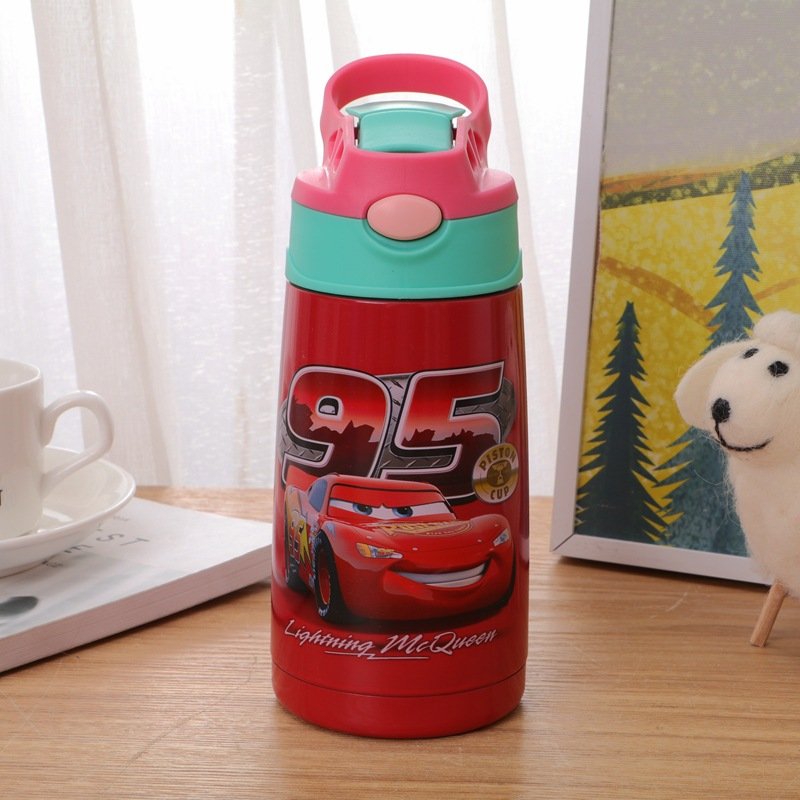 Cartoon cute wind straw water cup children's duckbill Cup stainless steel thermos cup creative logo design gift wholesale