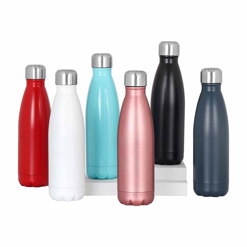 Hot Sale Promotional Double Wall Stainless Steel Thermo Cola Shape Insulated Water Bottle