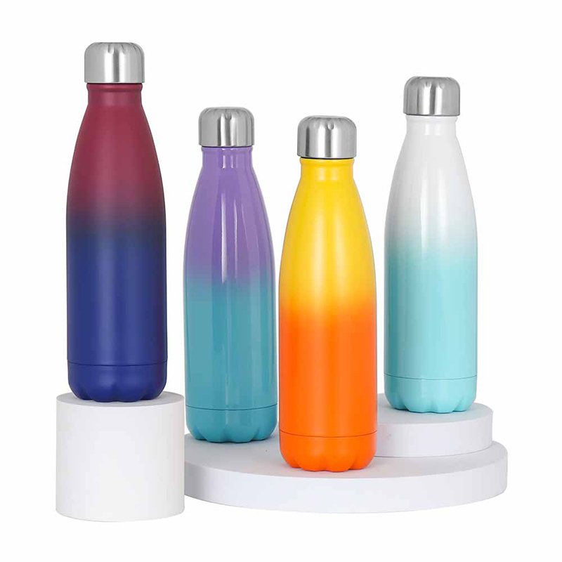 Hot Sale Promotional Double Wall Stainless Steel Thermo Cola Shape Insulated Water Bottle