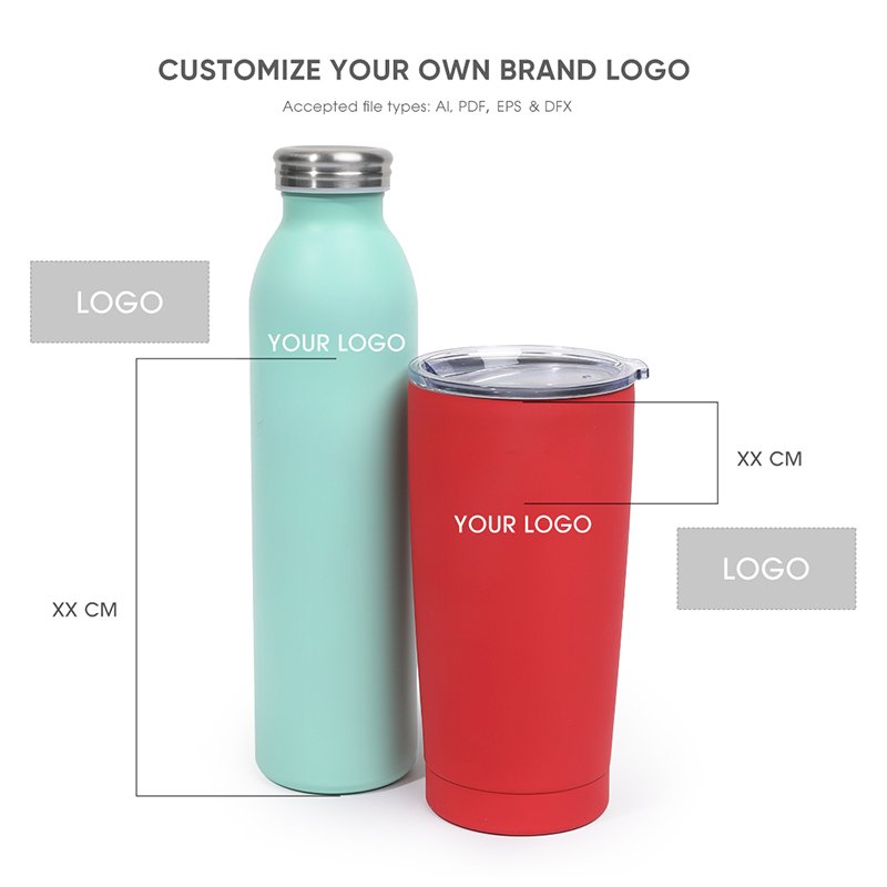 Hot Sale Promotional Double Wall Stainless Steel Thermo Cola Shape Insulated Water Bottle