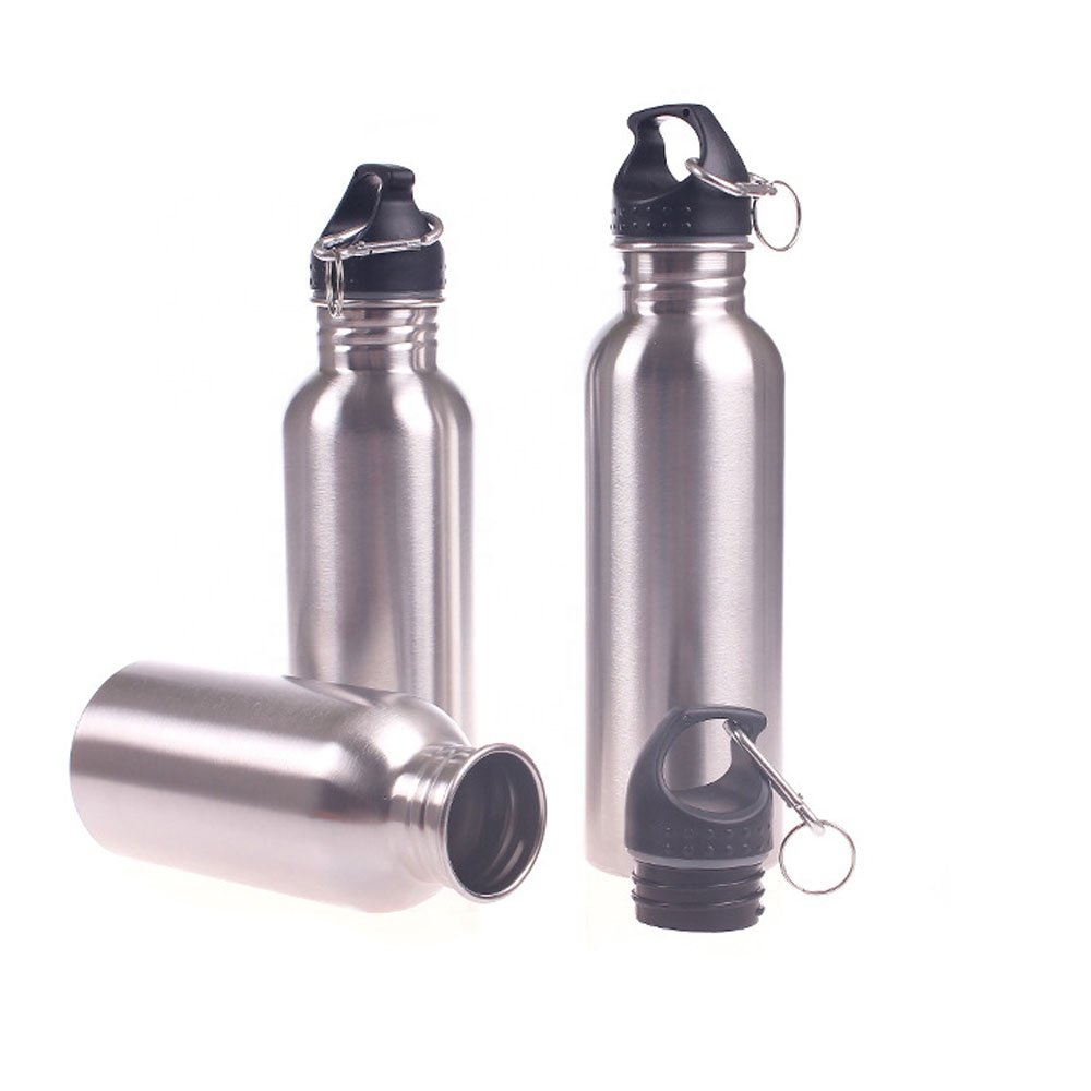 Custom water bottle stainless steel single wall sport water bottle for outdoor sports