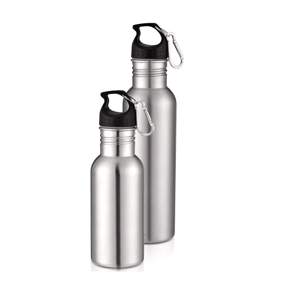 Custom water bottle stainless steel single wall sport water bottle for outdoor sports