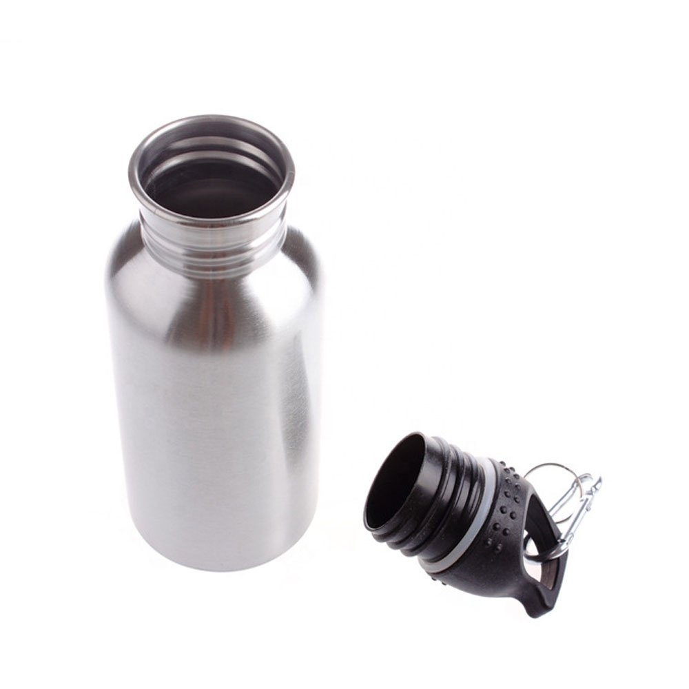 Custom water bottle stainless steel single wall sport water bottle for outdoor sports