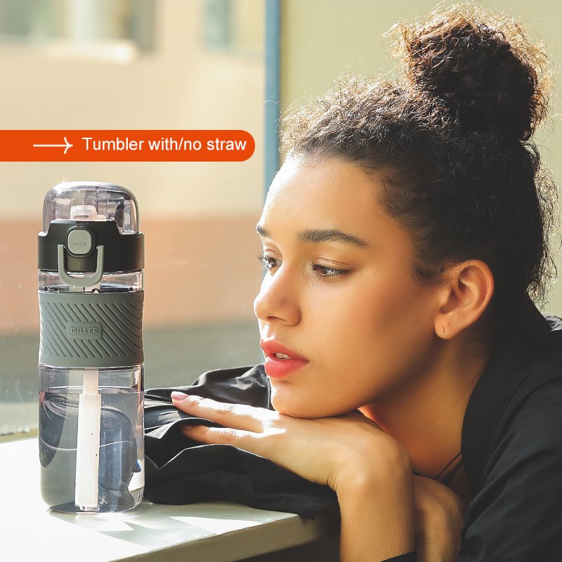 New Products 20OZ 600ml custom Leak Proof Tritan Water Bottle with Hidden Handle BPA Free 600ml Outdoor Activities and Travel