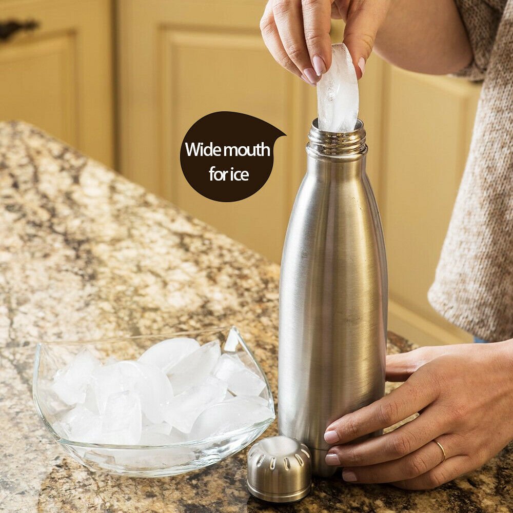 500ML Cola Bottle Vacuum Flask Thermos Water Bottle Wholesale 18/8 Stainless Steel Travel Mug For Cold Hot Drinks