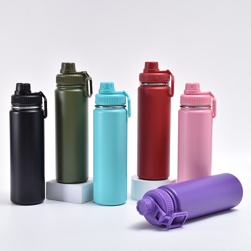 Popular Sports Vacuum Flask Lock Lid Insulated Stainless Steel Water Bottle with Custom Logo