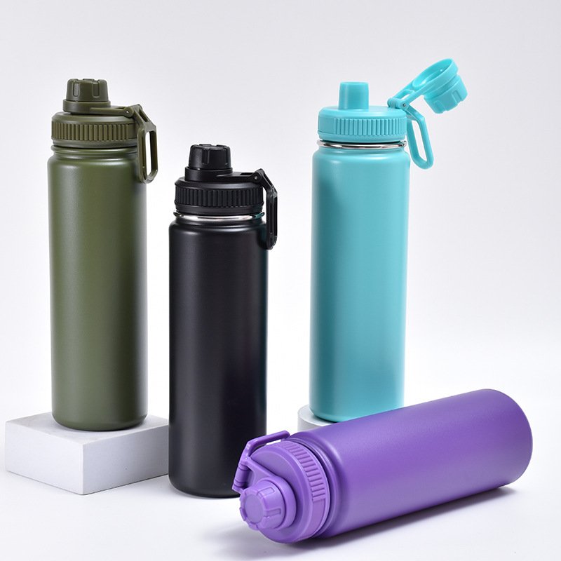 Popular Sports Vacuum Flask Lock Lid Insulated Stainless Steel Water Bottle with Custom Logo