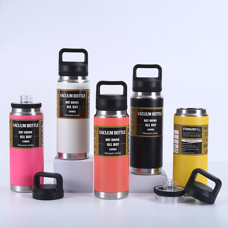 Wholesale YETIRambler 26 oz Bottle stainless steel with Chug Lidvacuum insulated yetitumbler custom logo Yetii Water Bottle