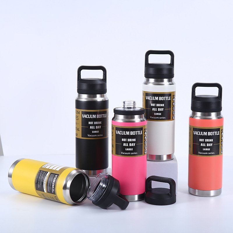 Wholesale YETIRambler 26 oz Bottle stainless steel with Chug Lidvacuum insulated yetitumbler custom logo Yetii Water Bottle