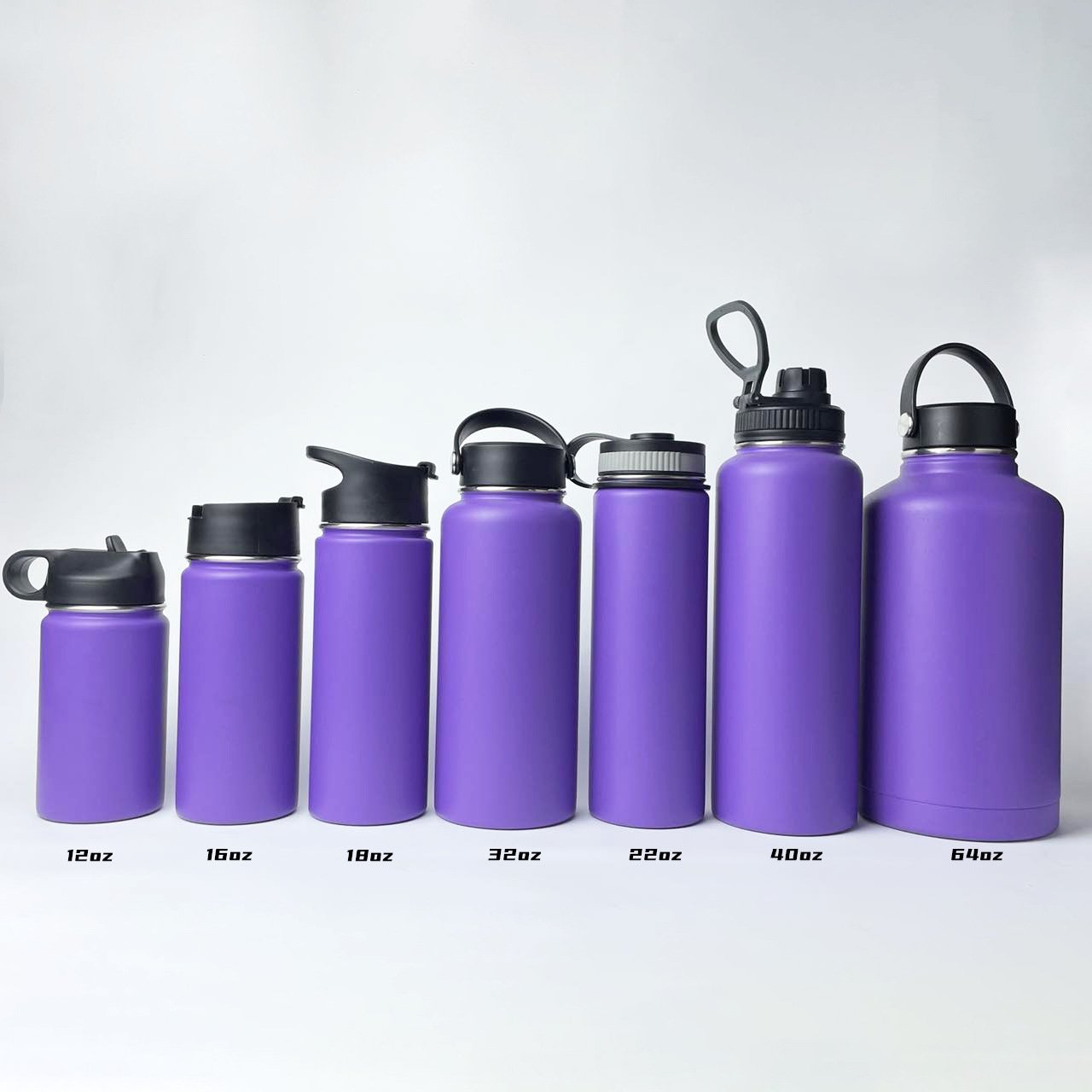 rayko custom 12oz to 64oz insulated stainless steel water jug hot water bottle