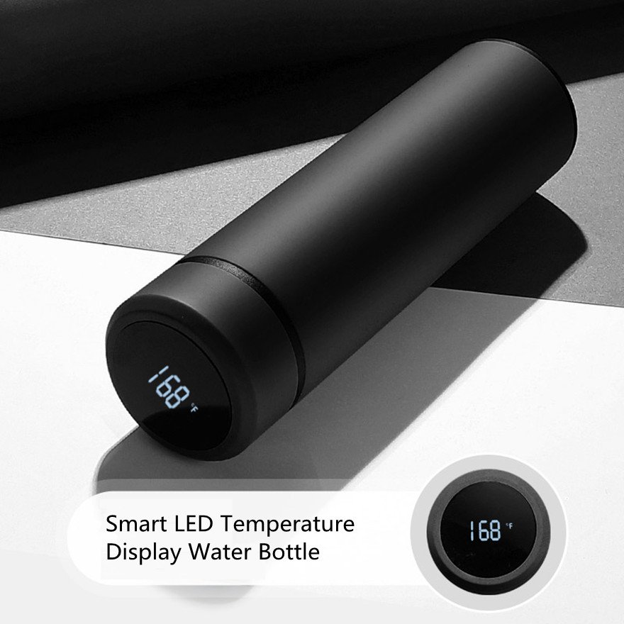 Bpa-free Double Wall Stainless Steel Thermos Time Reminder LED Temperature Display Vaccum Flasks Smart Water Bottle Cup